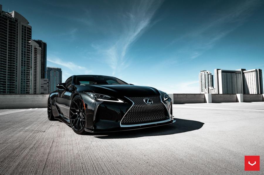  Lexus LC500 Obsidian on Vossen Wheels (HF-2) 2019 года  (фото 12 из 20)